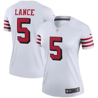 womens nike trey lance white san francisco 49ers alternate 